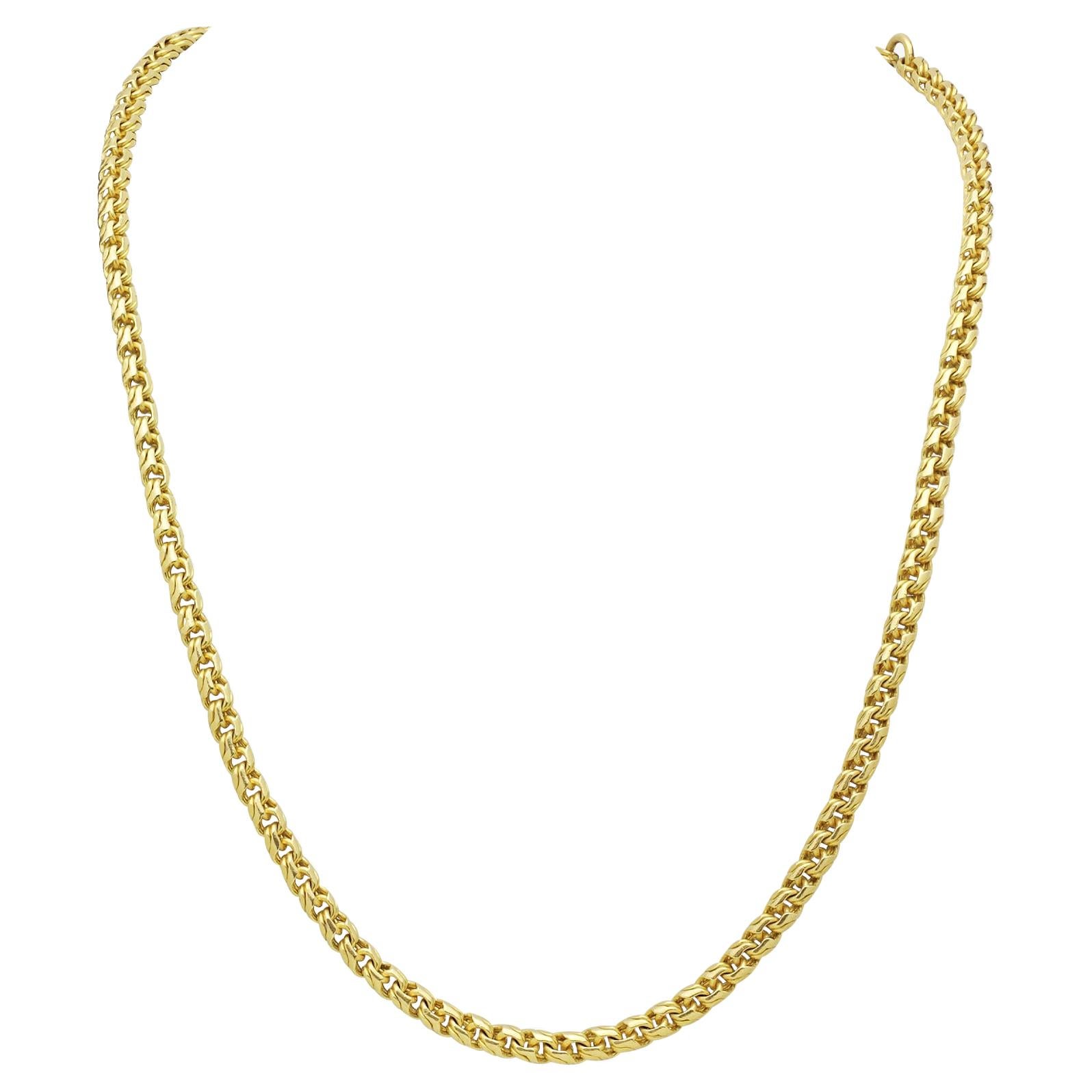 Long 23 Karat Gold Chain