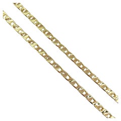 Long 5mm Anchor Chain in Yellow Gold
