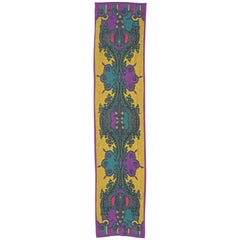 Langer Adrienne Vittadini-Schal aus reiner Seide mit mehrfarbigem Paisley-Druck