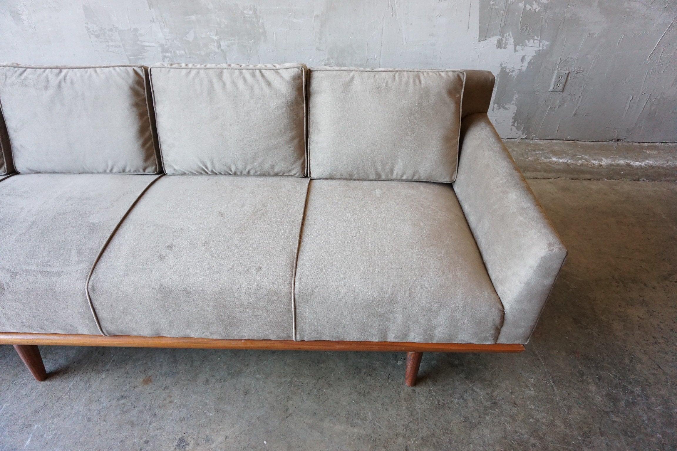 Long and Low Monteverdi-Young Sofa in Warm Grey 1