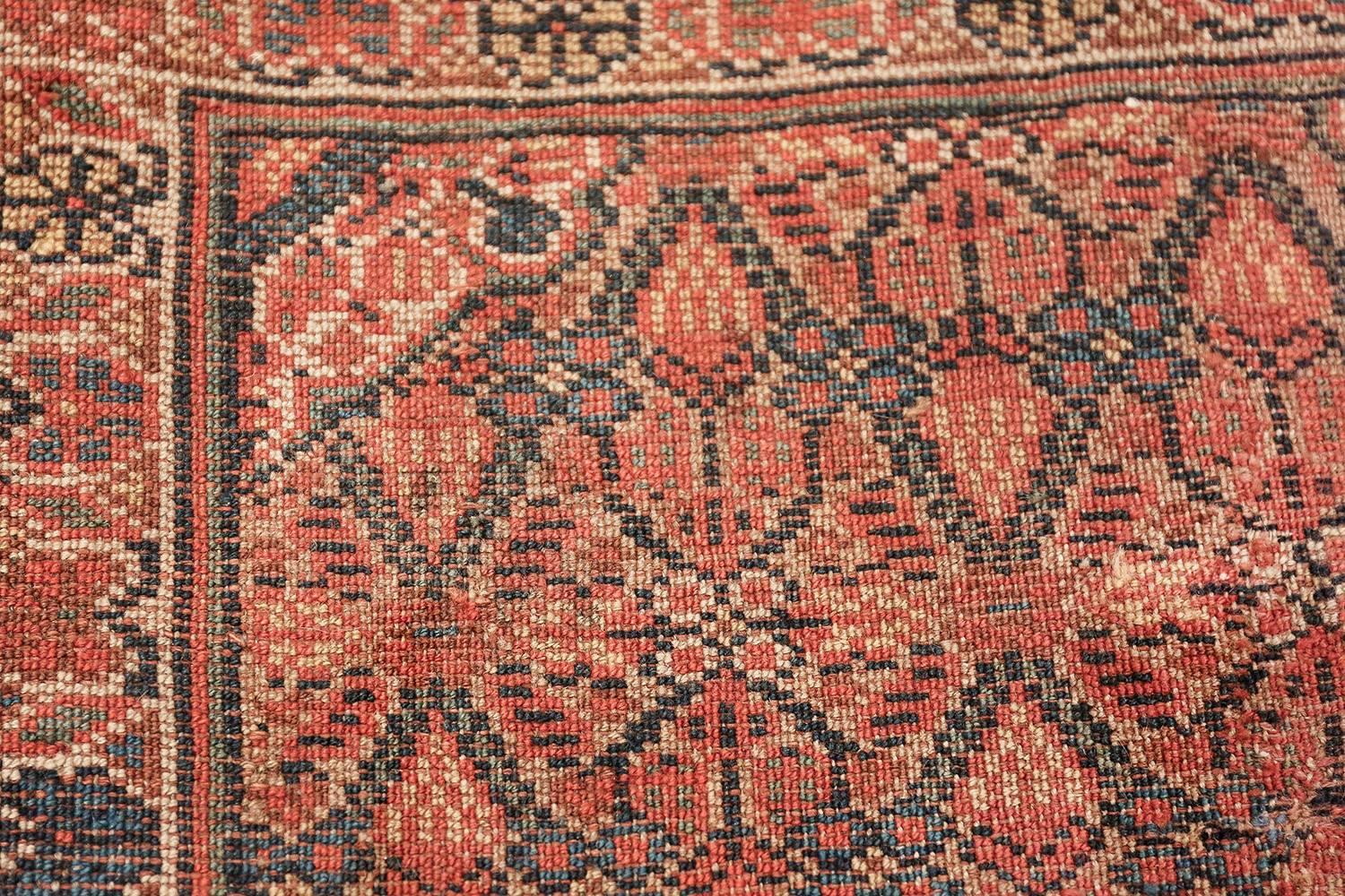 Beautiful long and narrow antique tribal Persian Serab runner rug, country of origin / rug type: Persian rug, circa date: 1900 this glorious antique tribal Persian Serab rug is a work of artistic complexity and profound beauty.

A magnificently