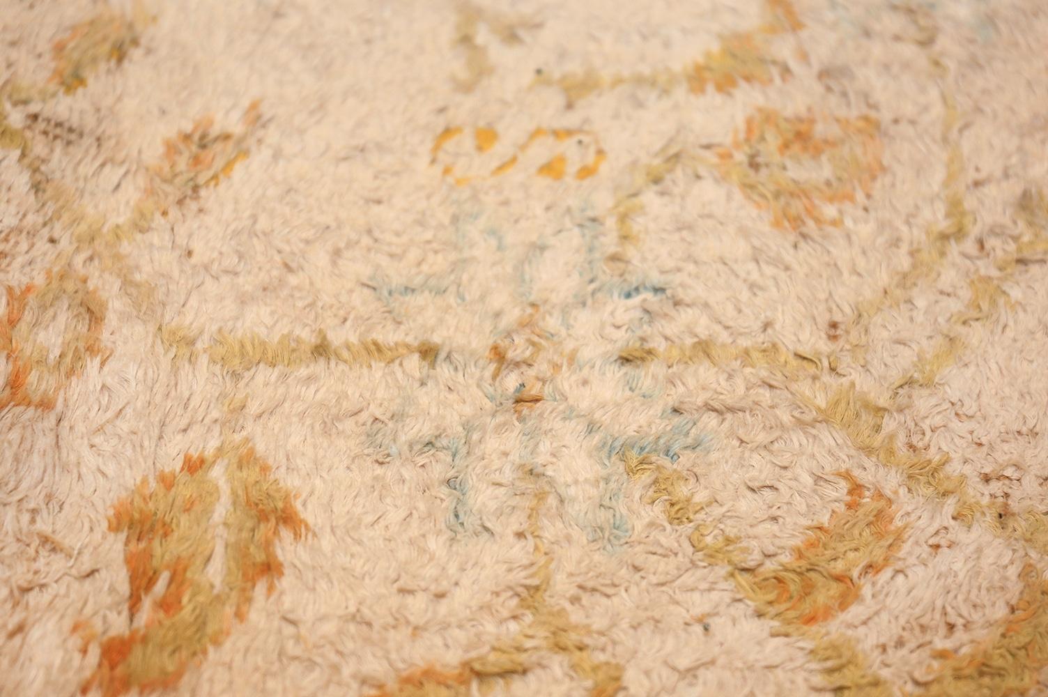 Tessuto a mano Tappeto Runner lungo e stretto di lusso avorio indiano Agra Antique 4'6