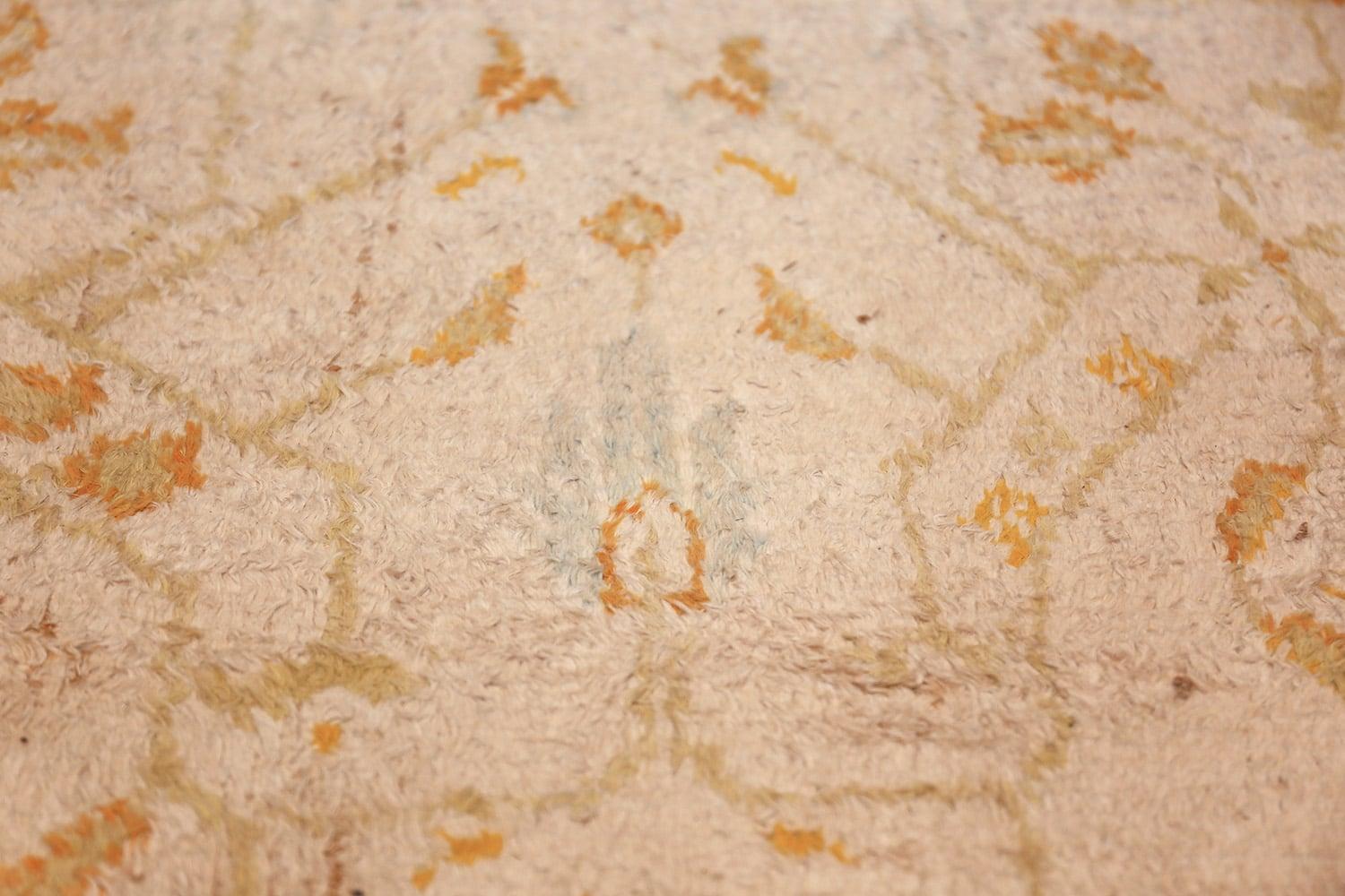 XIX secolo Tappeto Runner lungo e stretto di lusso avorio indiano Agra Antique 4'6