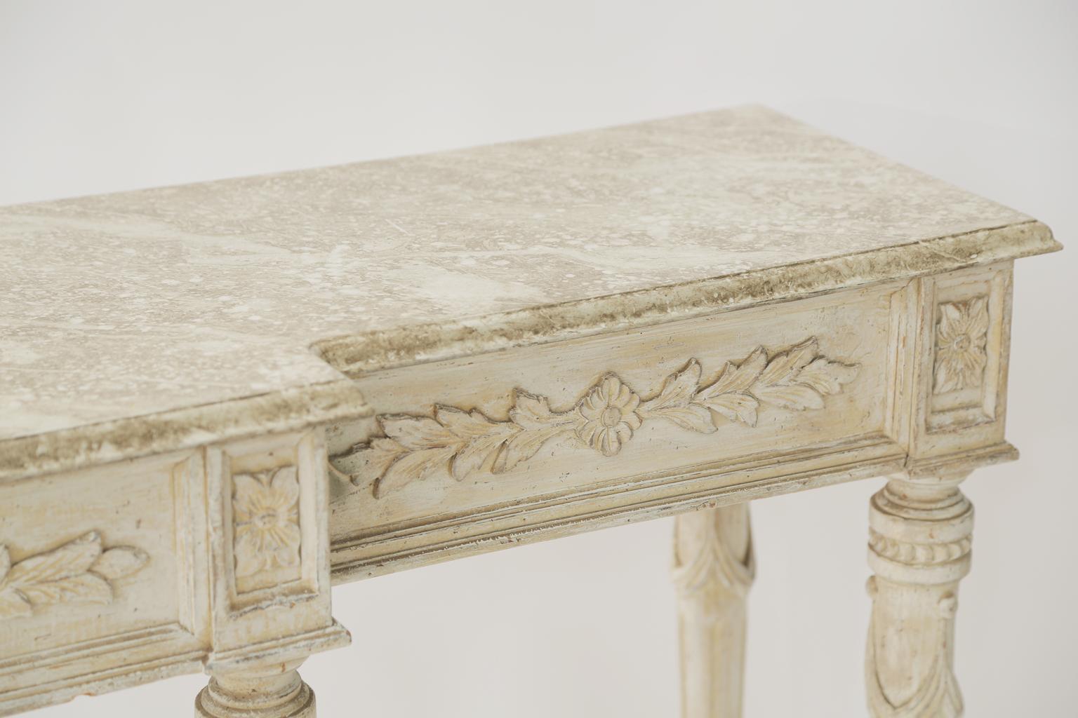 Long and Narrow Painted Louis XVI Console 3