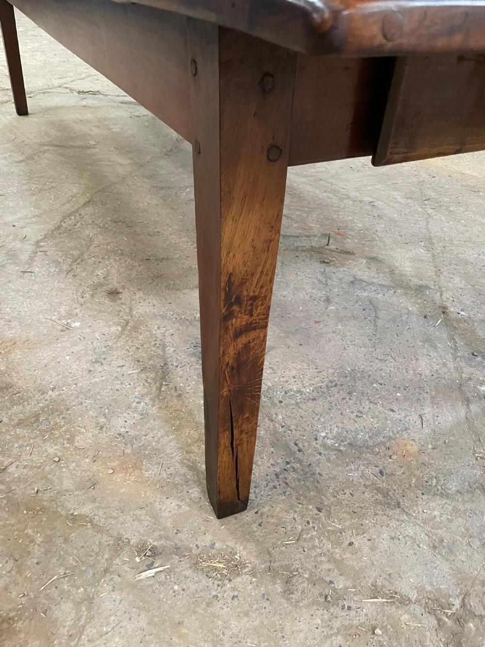 Cherry Long and wide antique cherrywood farmhouse table