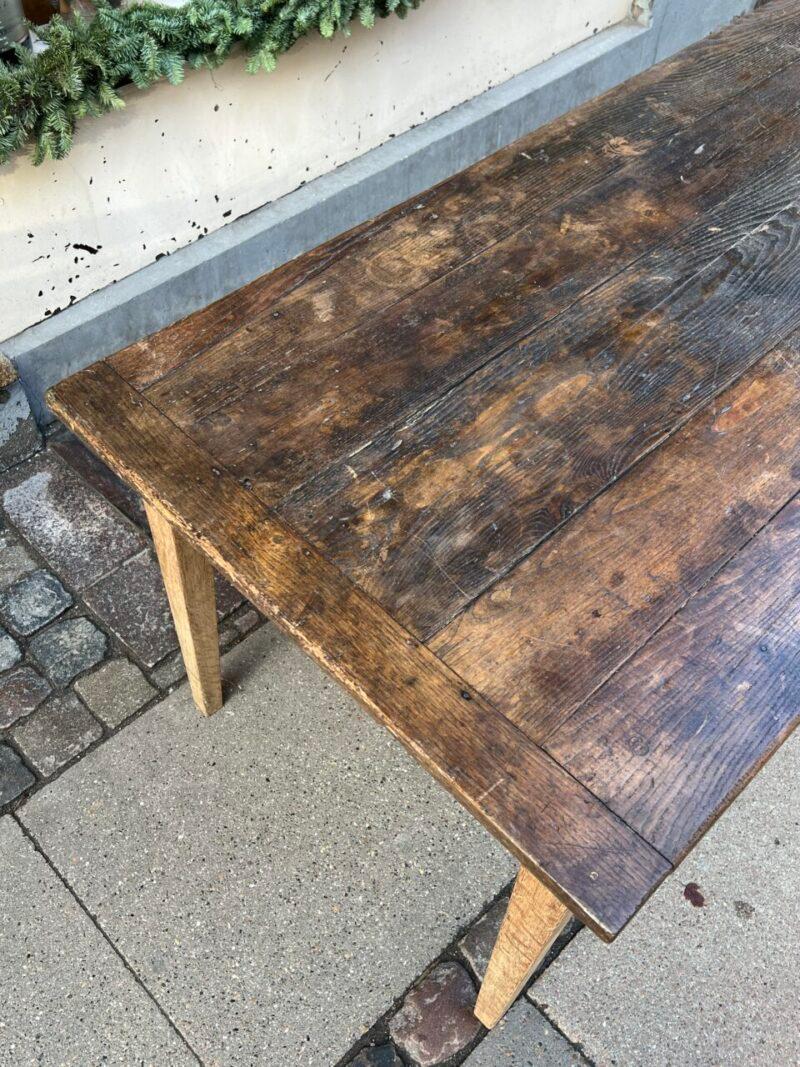 Bois Table longue et large, France, fin du 19e siècle - Magnifique Patina en vente