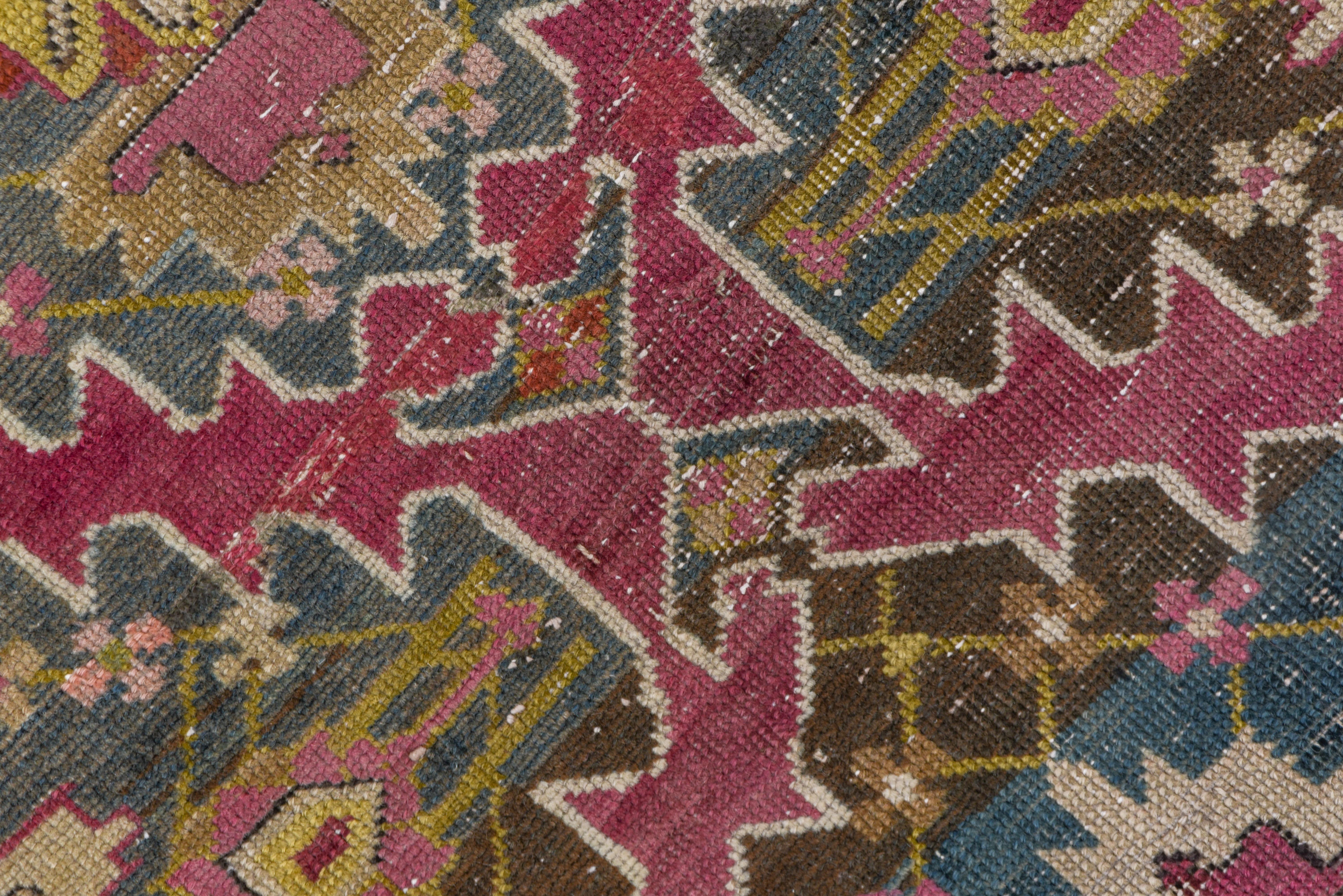 Early 20th Century Long Antique Caucasian Karabagh Runner, Colorful, circa 1910s