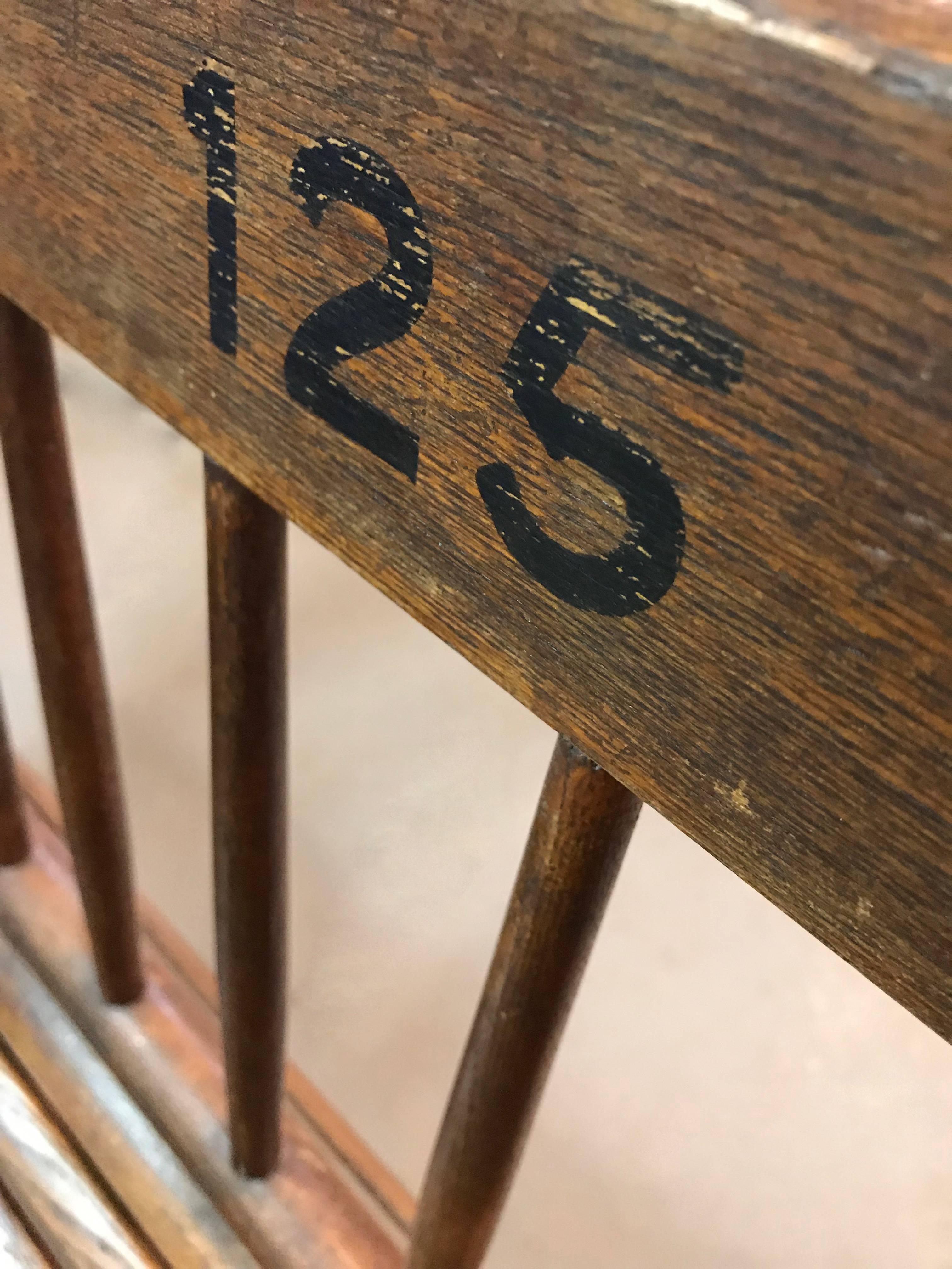 Long Antique Folding Oak and Cast Iron Gym Bench at 1stDibs cast iron