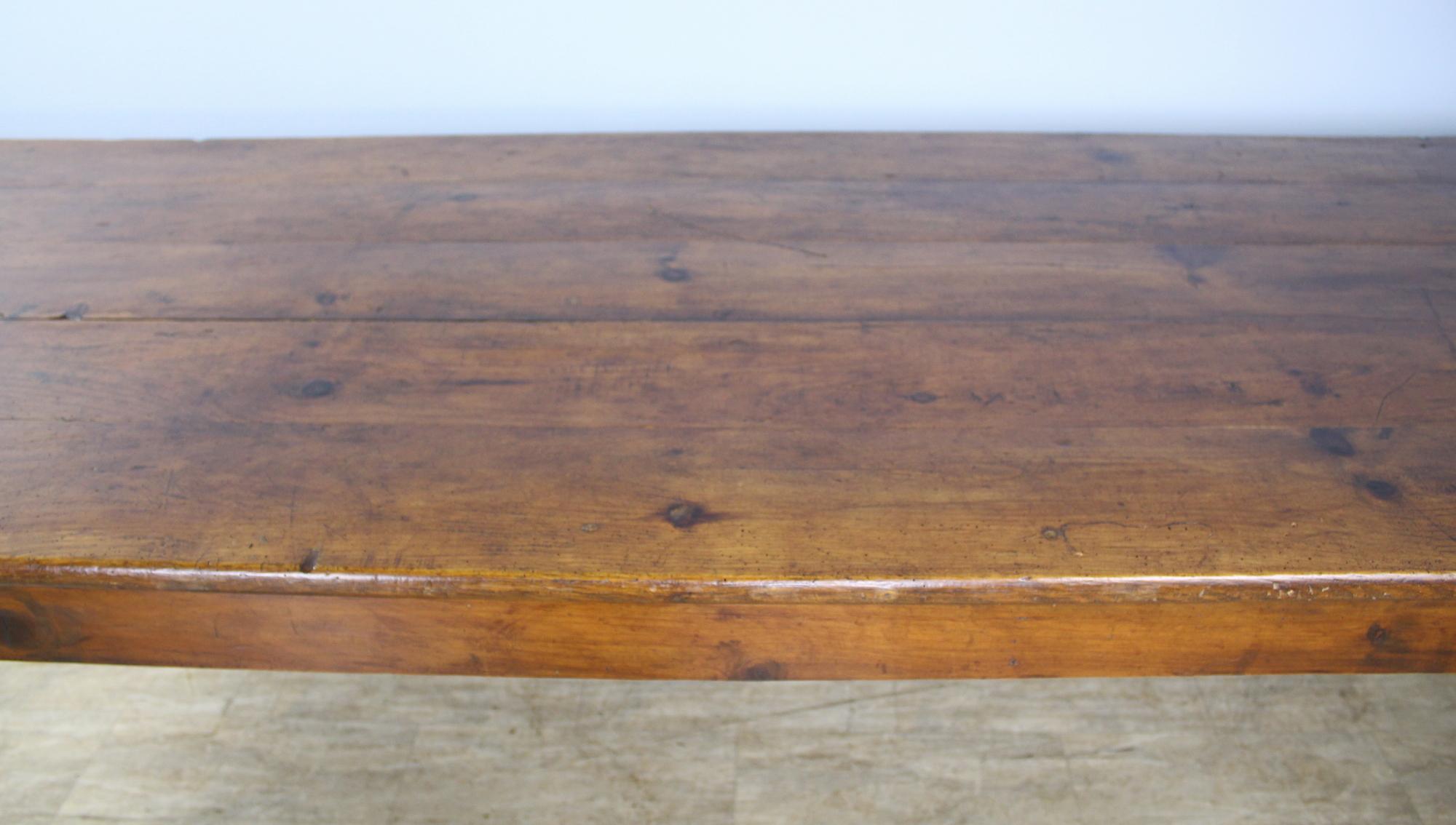 Long Antique French Pine Farm Table 2
