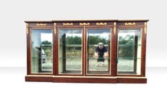 Long Antique Napoleon 111 Display Cabinet, Credenza