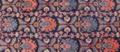 Long Antique Persian Hamadan Runner with All-Over Sub-Geometric Design