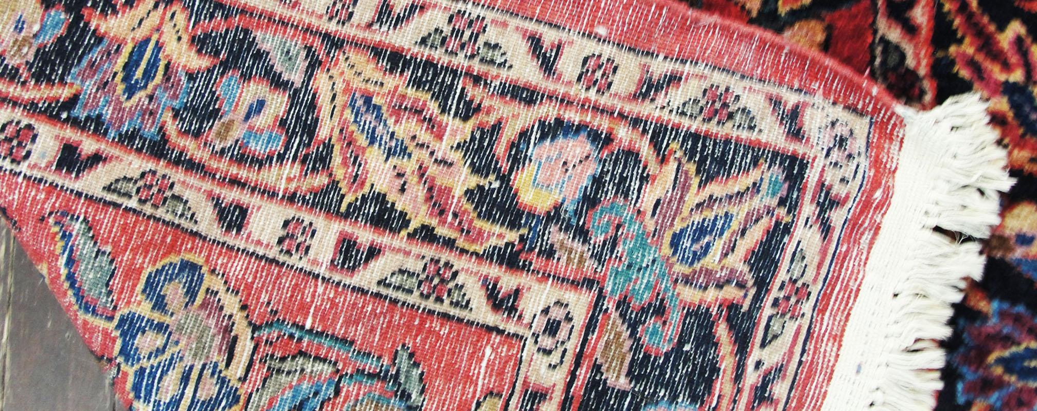 Wool Antique Persian Lilihan Runner, 2'8