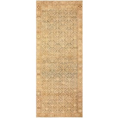 Long Antique Persian Malayer Rug. Size: 6 ft 7 in x 16 ft 7 in (2.01 m x 5.05 m)