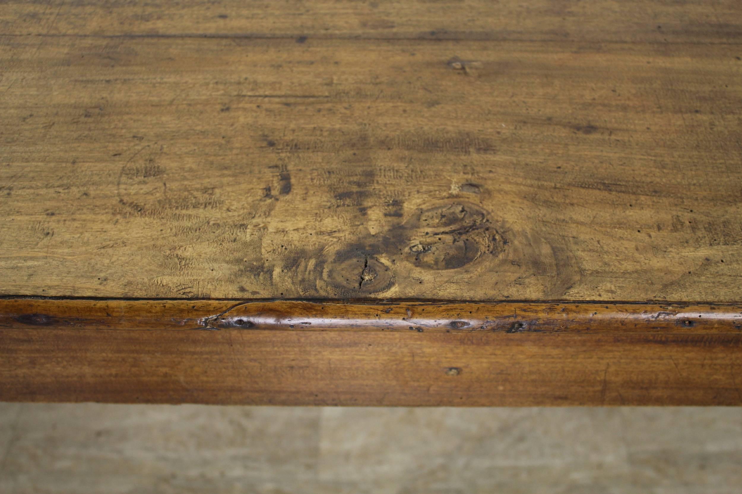 Long Antique Poplar Farm Table 2