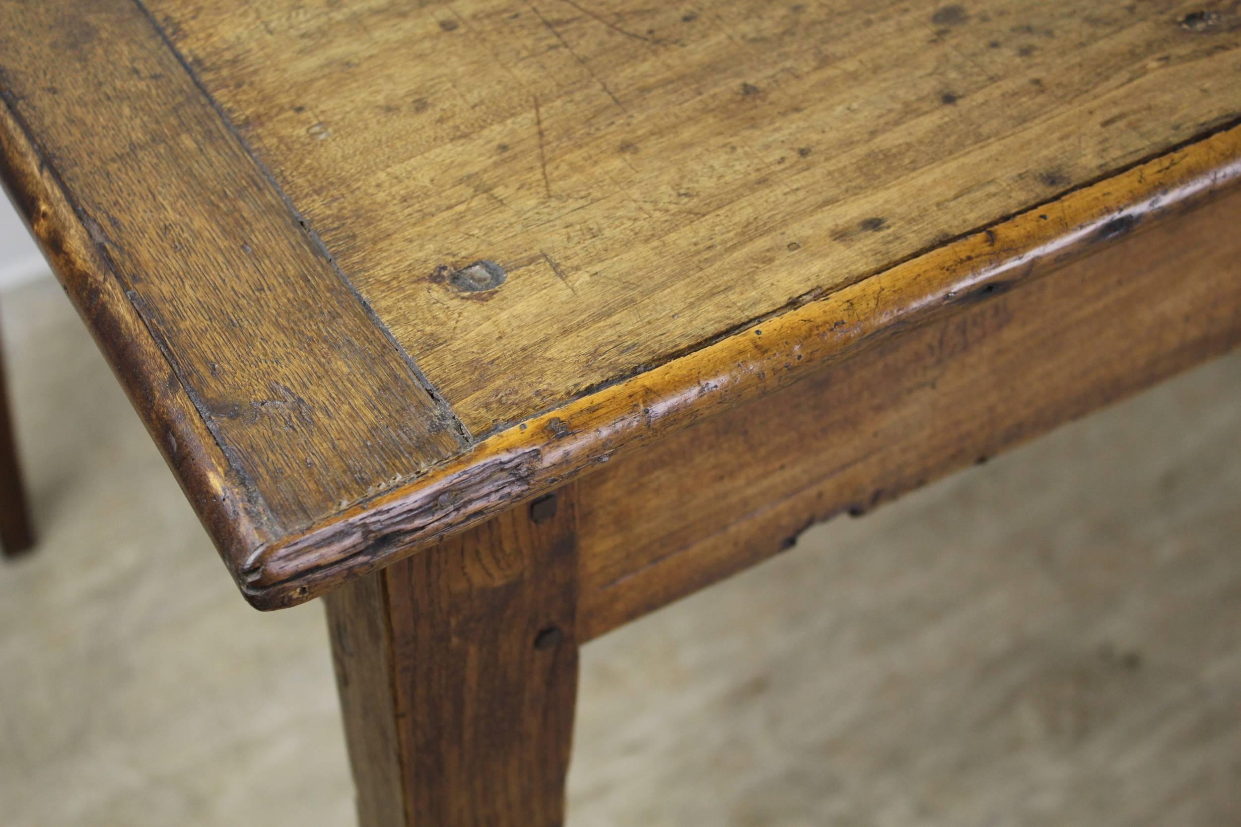 Long Antique Poplar Farm Table 3