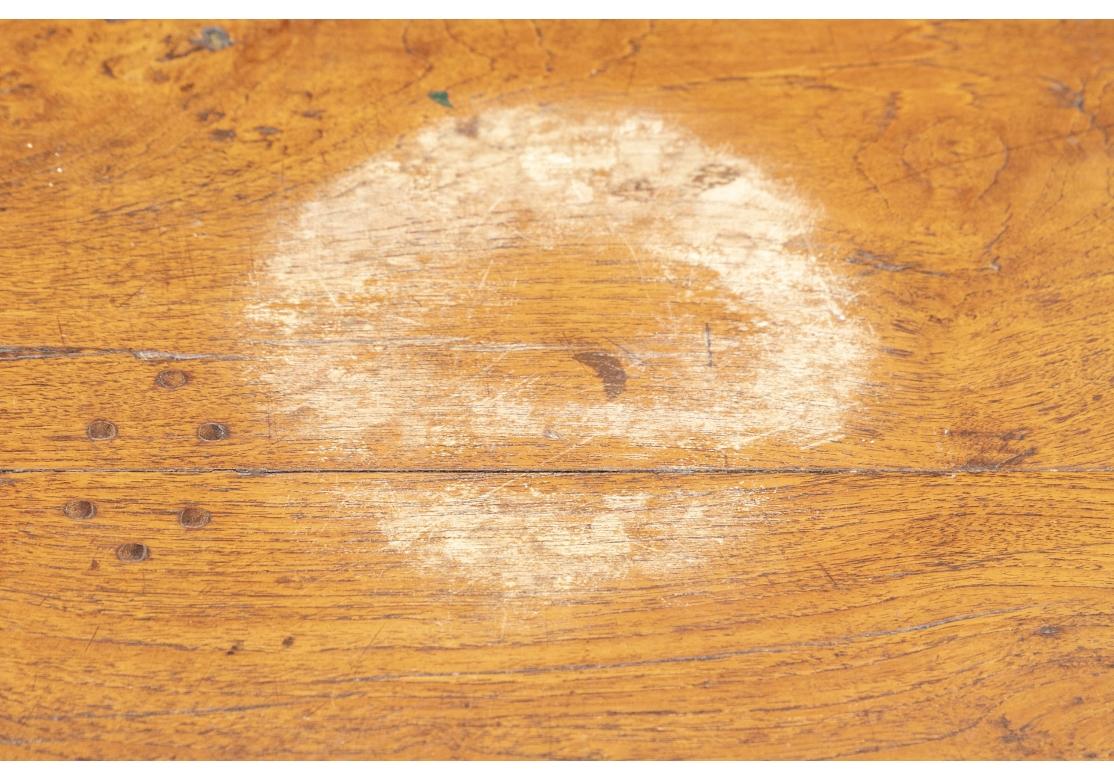 19th Century Long Antique Wood Farm Table For Sale