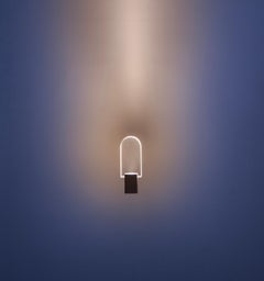 Contemporary Long Arch Window Light Sculpture, Matte Acrylic, by Yonathan Moore