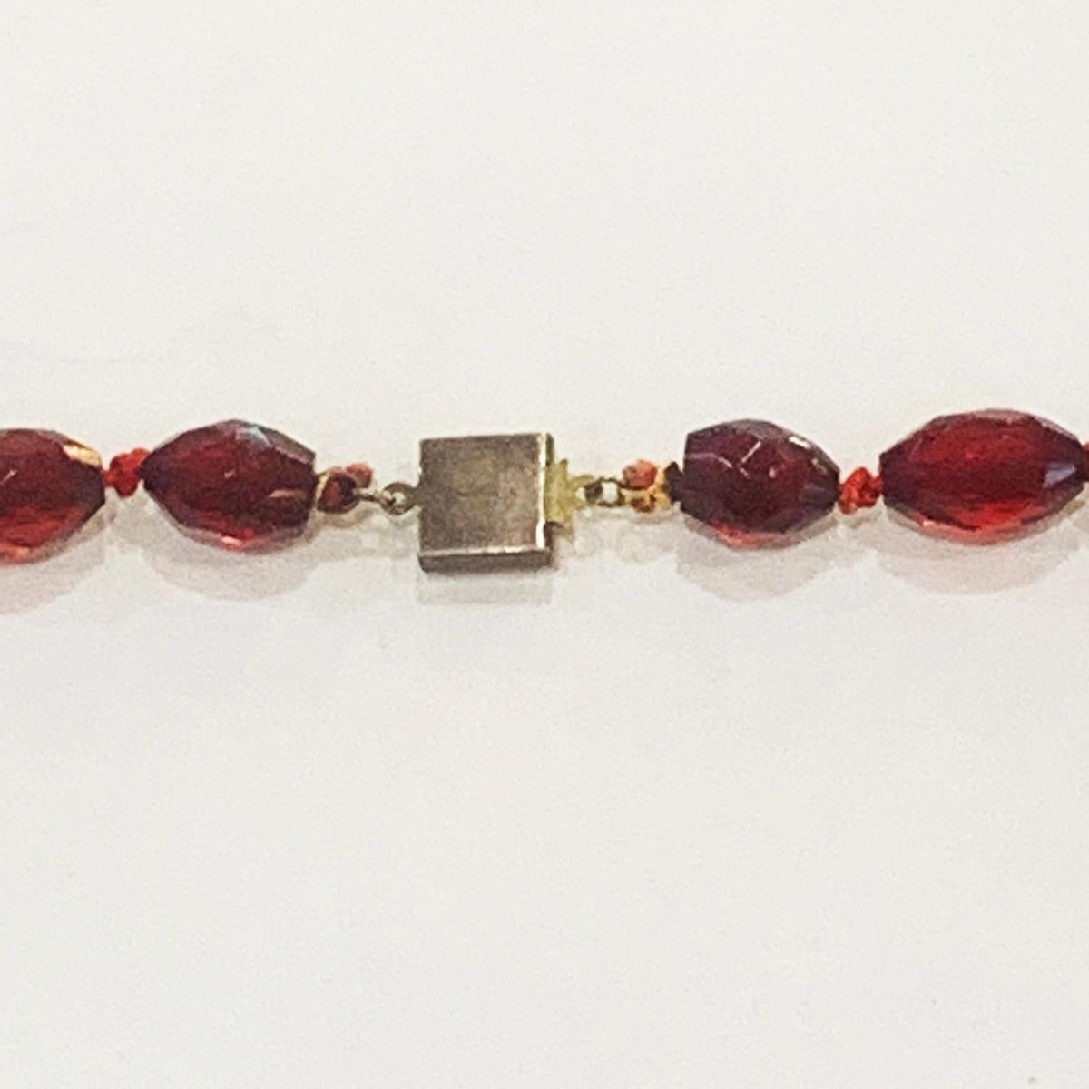 cherry bakelite necklace