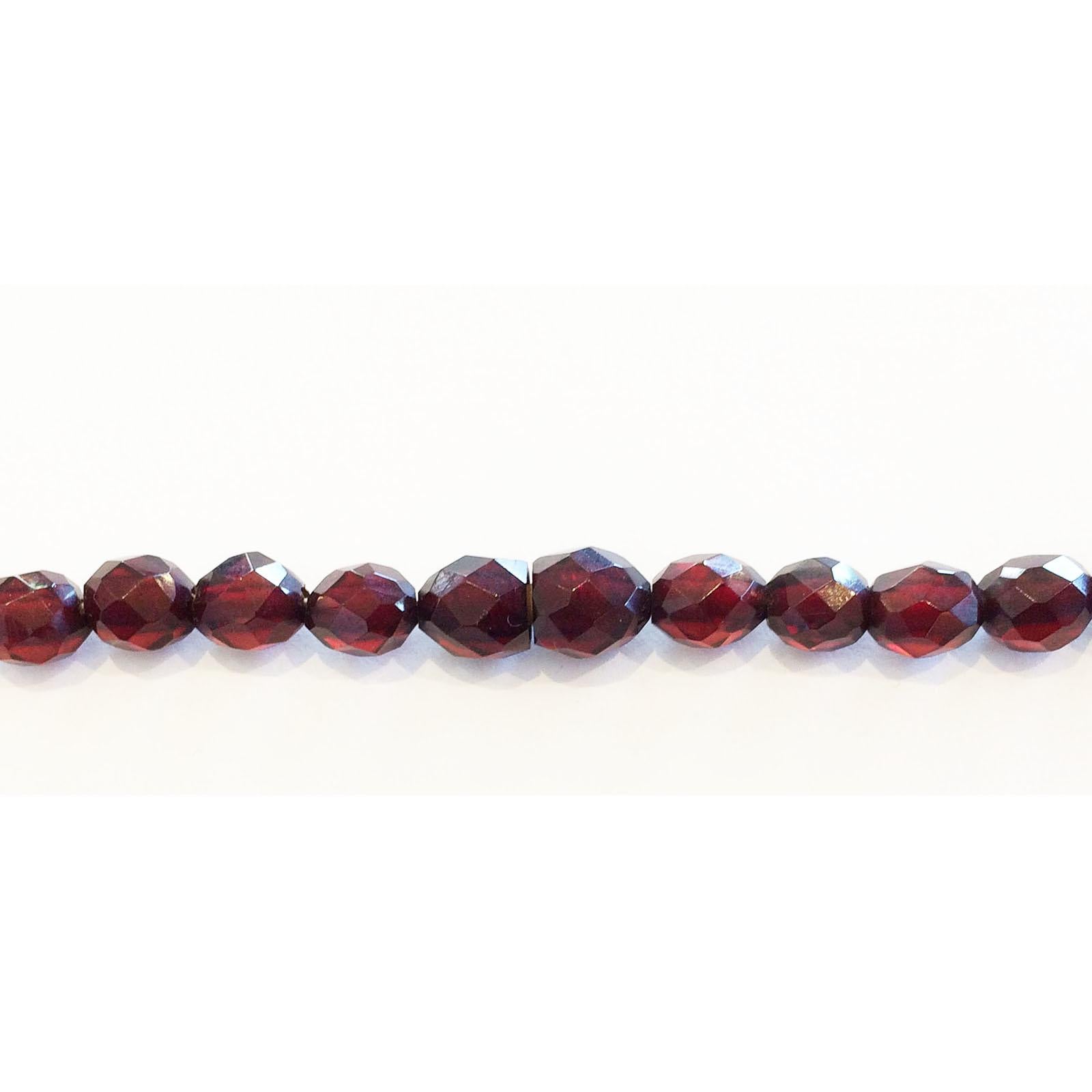 Long Art Deco Cherry Amber faceted bead necklace In Good Condition In Daylesford, Victoria