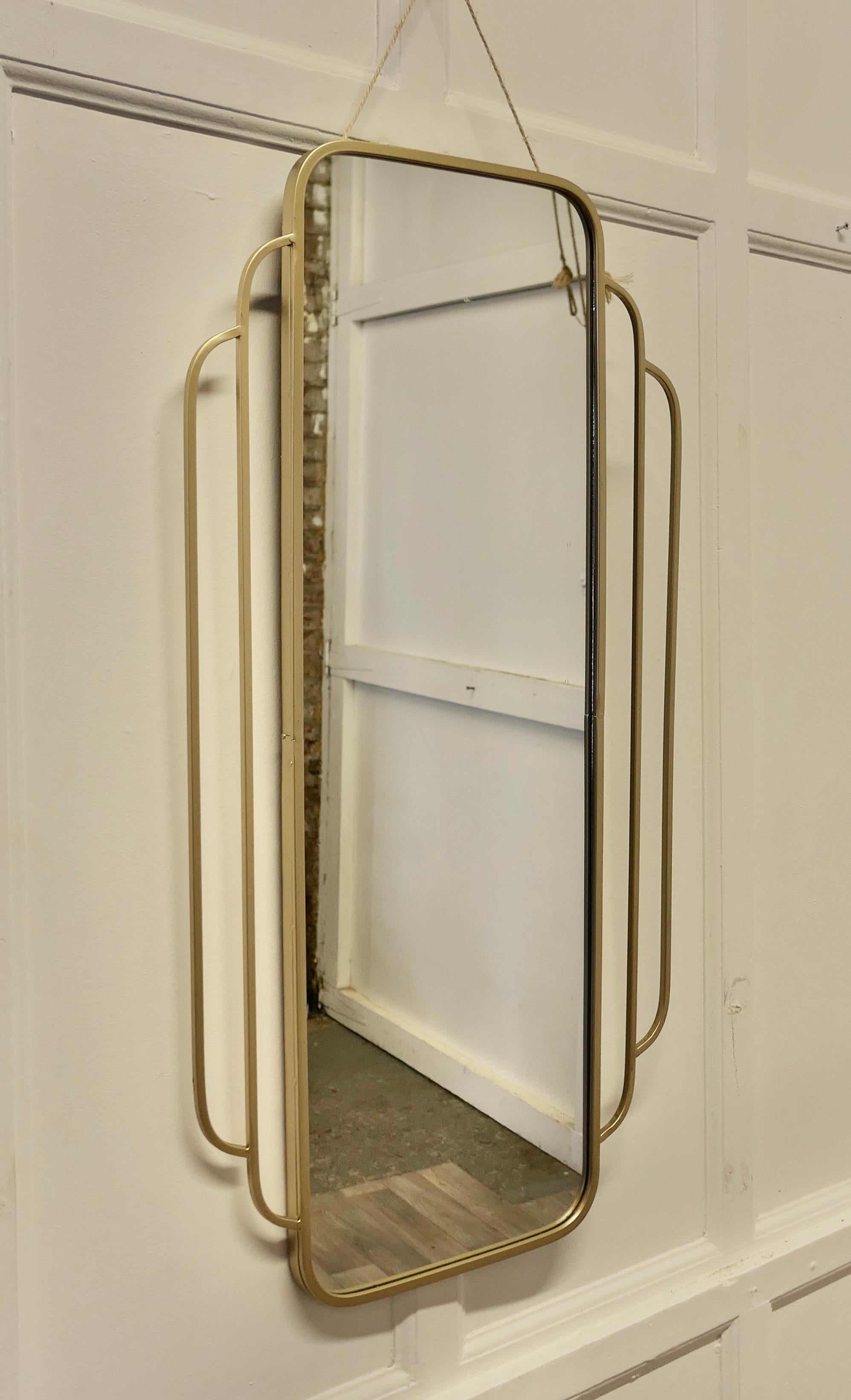 Miroir mural long de style Art déco en vente 1