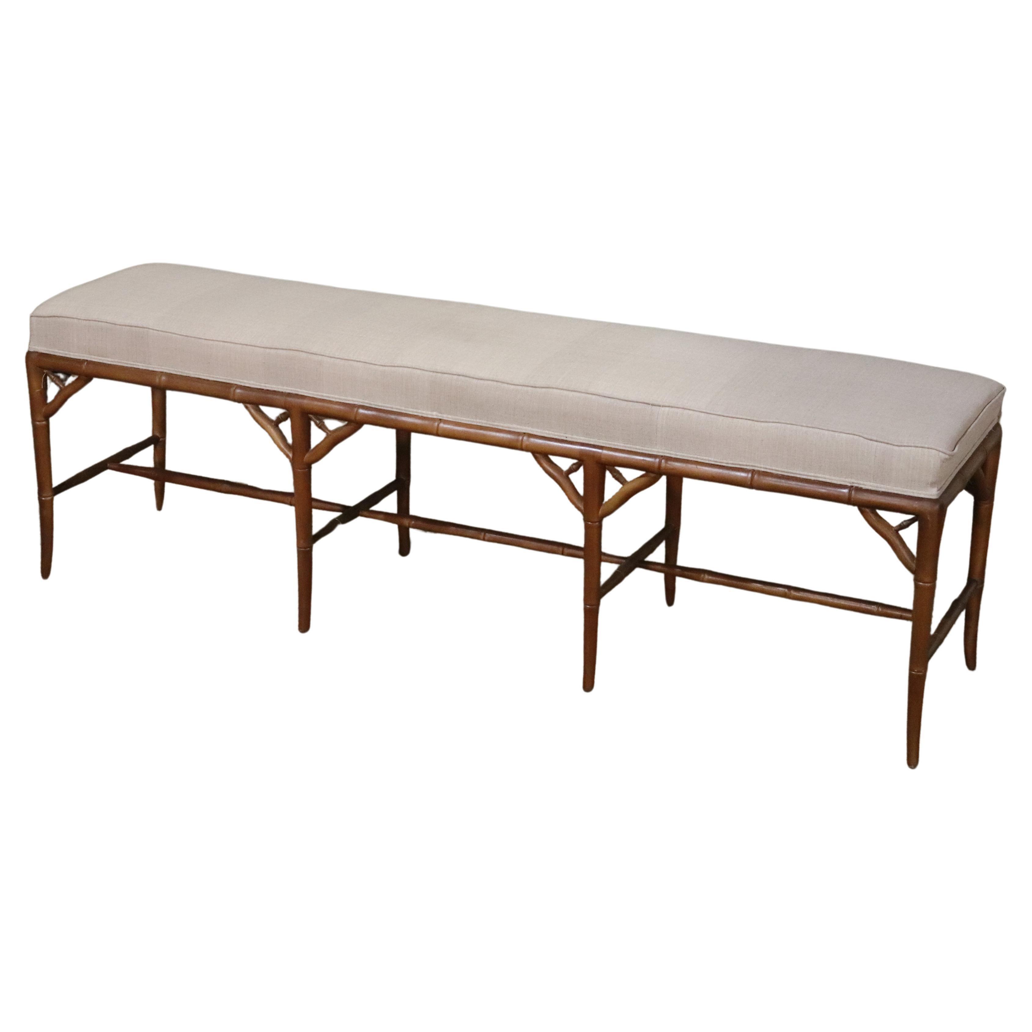 Long Bamboo Window Bench For Sale