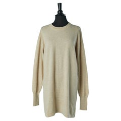 Long pull en cachemire beige CHANEL