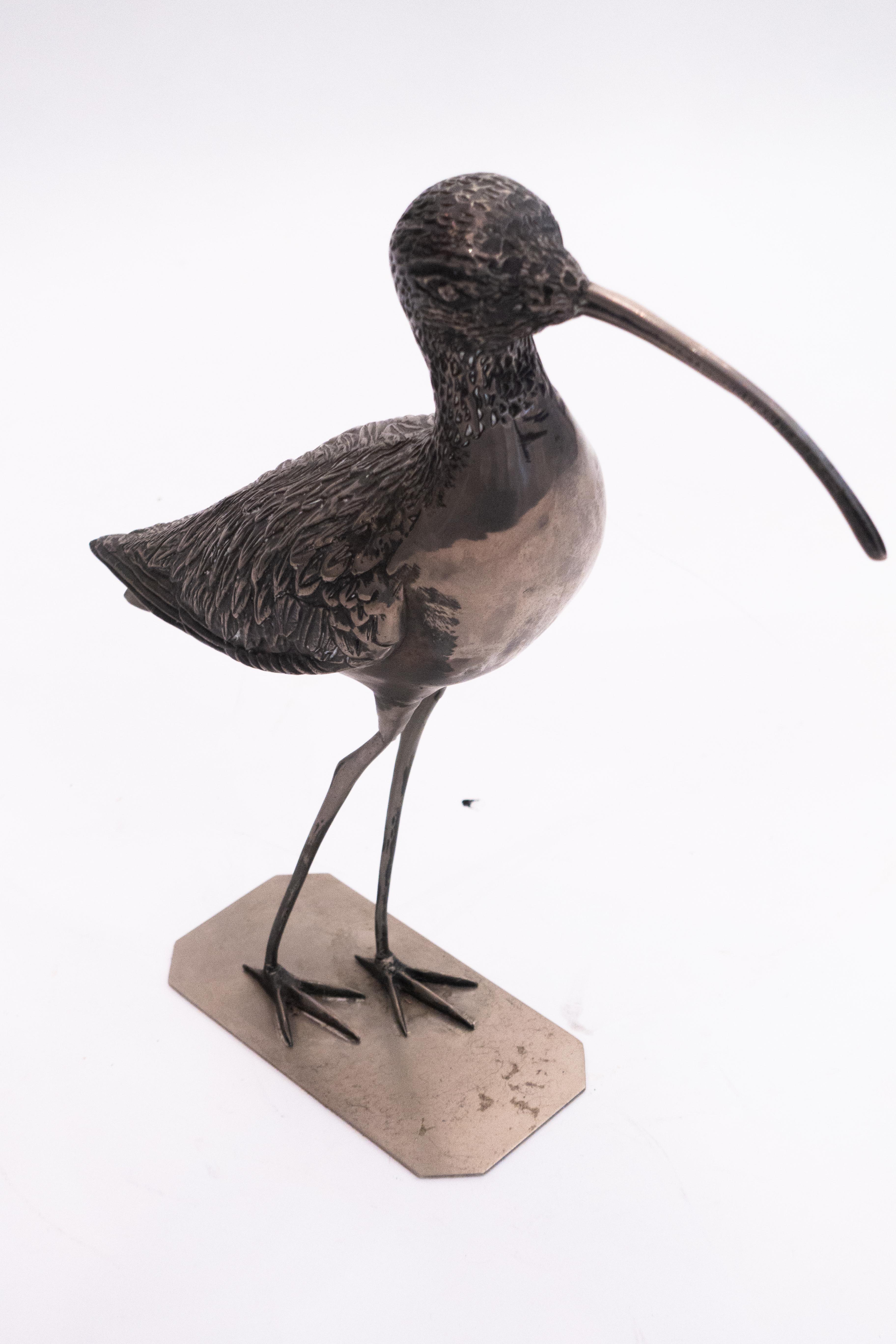 Long-Billed Curlew Midcentury Sculpture, French In Good Condition In New York, NY