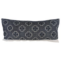 Long Black Fez Antique Textile Bolster Decorative Pillow