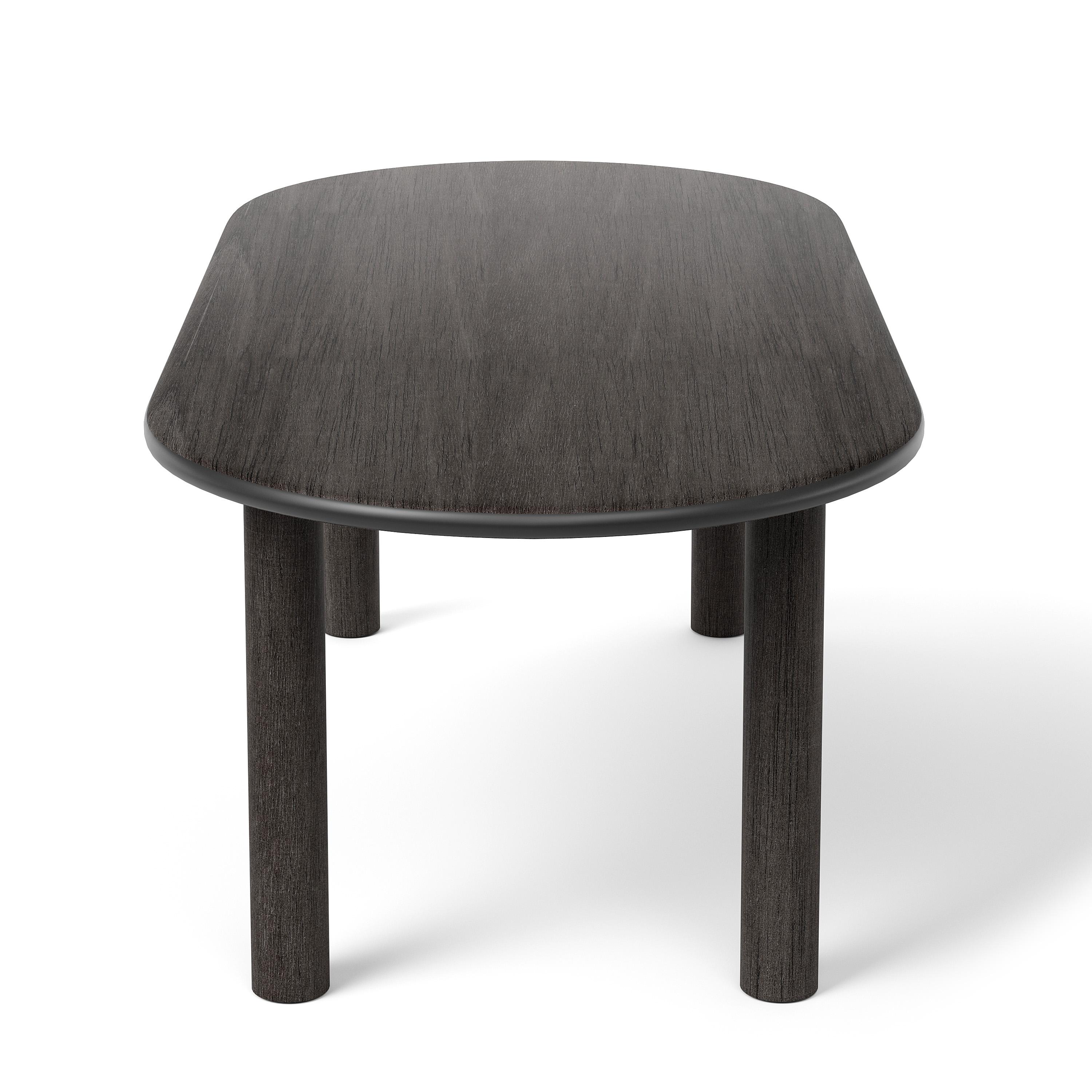 Moderne Table de salle à manger Paul noire par NOOM en vente
