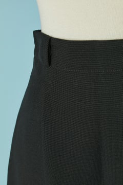 Long black wool straight skirt CHRISTIAN DIOR