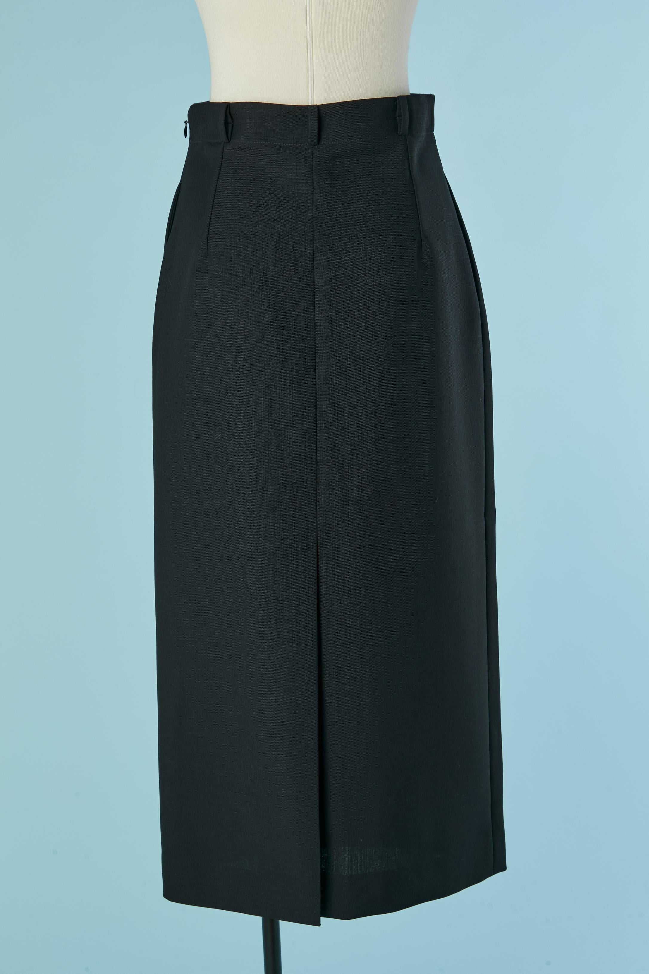 Gonna lunga in lana nera CHRISTIAN DIOR In condizioni Nuovo in vendita a Saint-Ouen-Sur-Seine, FR