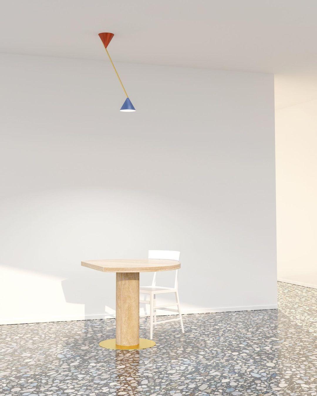 Plafoniera a cappello lungo blu di Atelier A Light In condizioni Nuovo in vendita a Geneve, CH