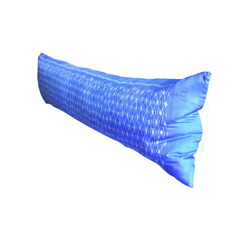 custom blue silk scarf