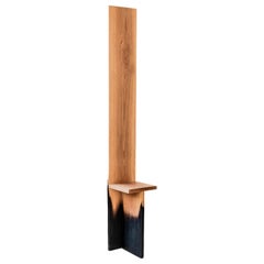 Long Burnt Oak Chair by Daniel Elkayam