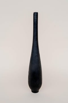 Long Burnt Vase by Daniel Elkayam