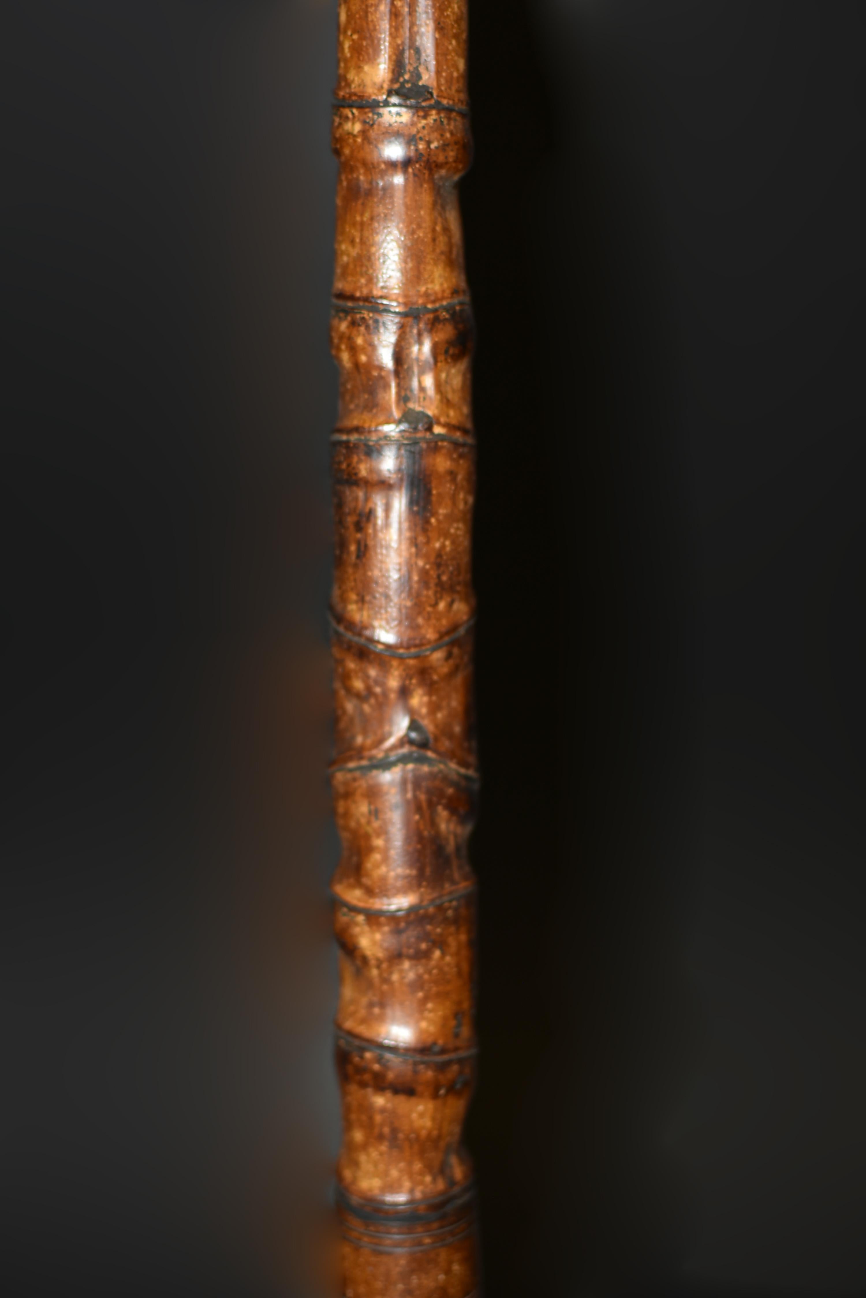 Longue calligraphie Bouddha cloche bambou 25