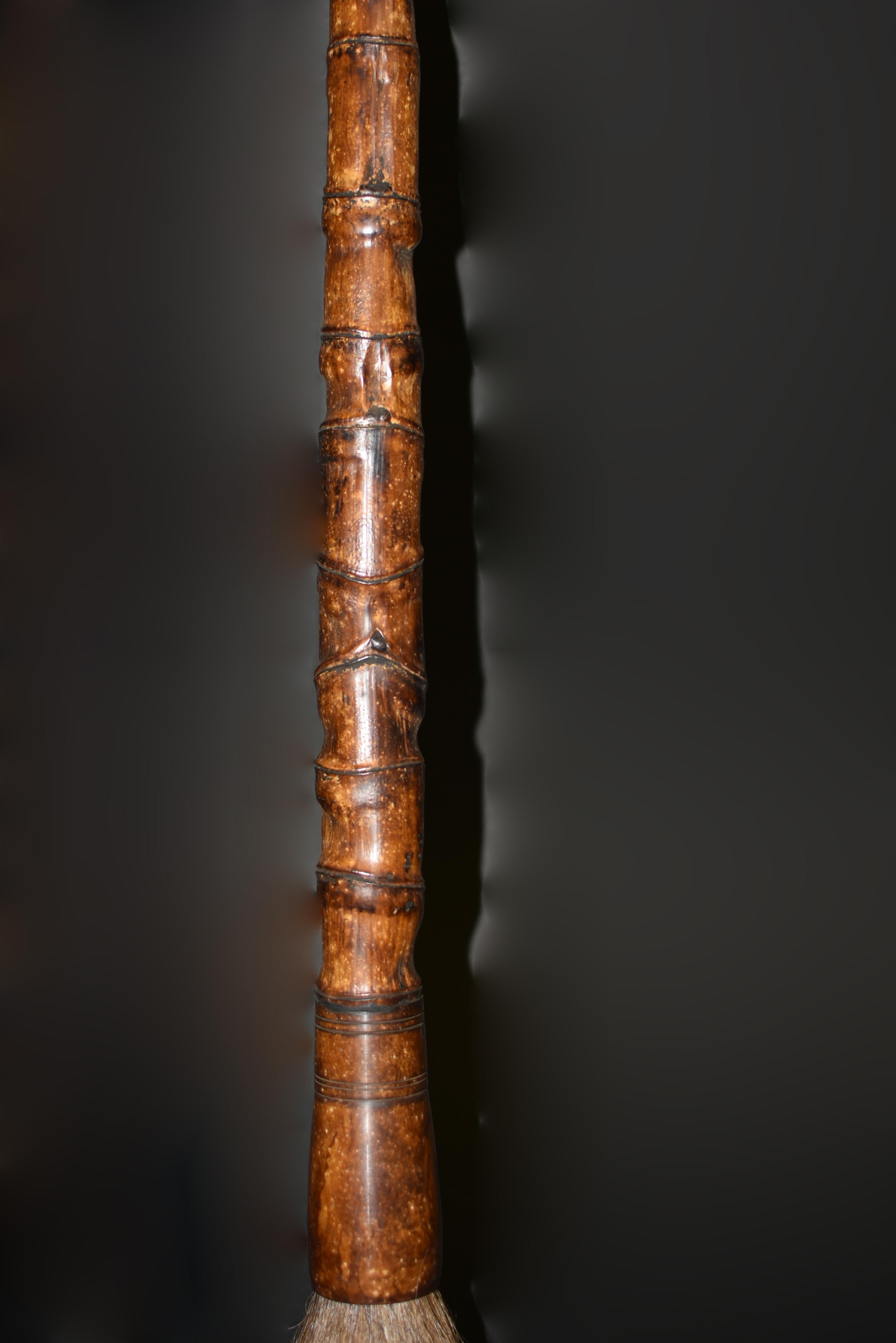 Bambou Longue calligraphie Bouddha cloche bambou 25