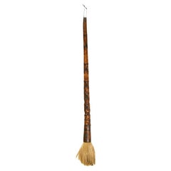 Long Calligraphy Brush Buddha's Belly Bamboo 25" Brush 3