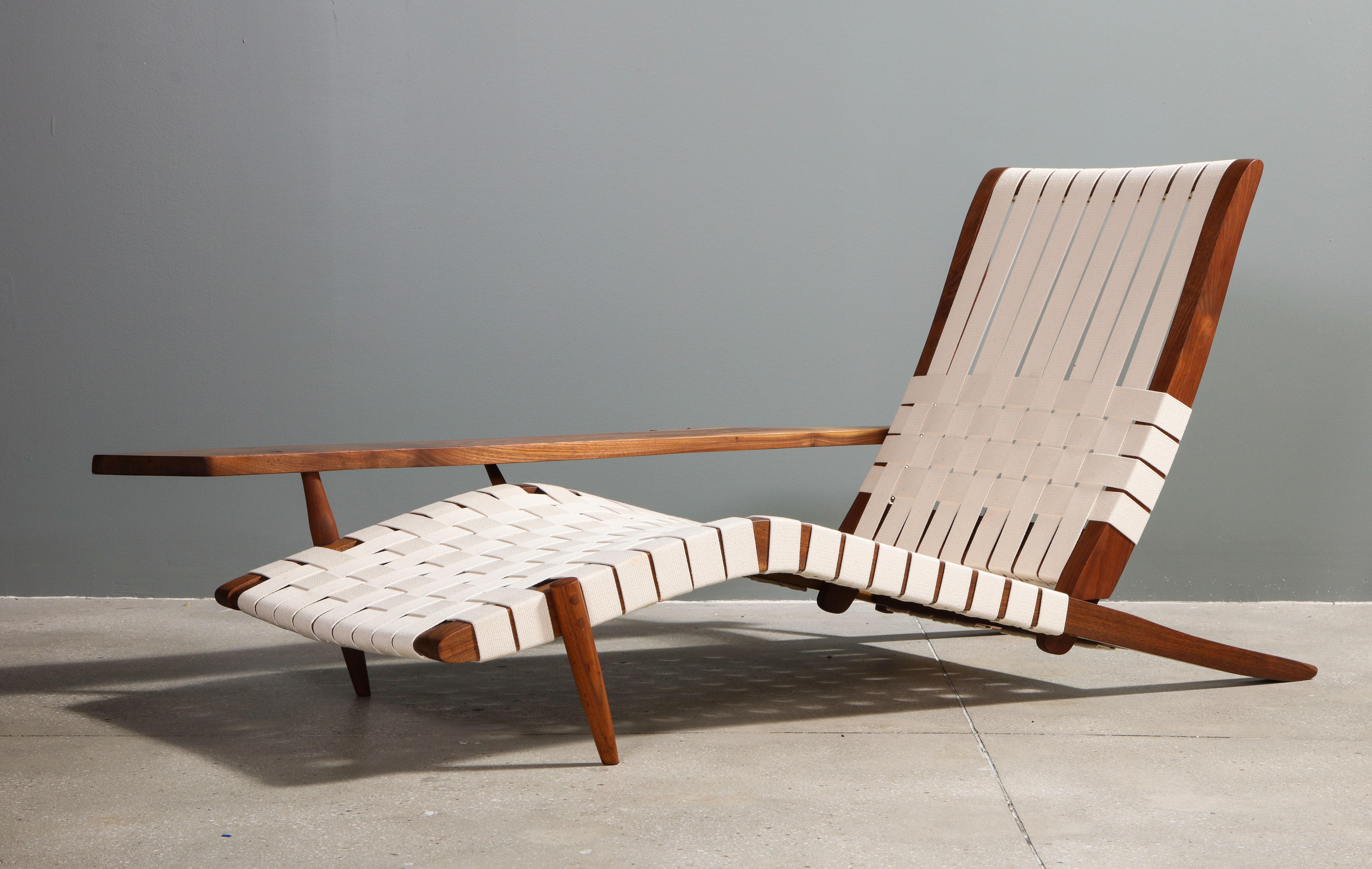 Long Chair with Single Free Form Arm, by George Nakashima, 1961 3