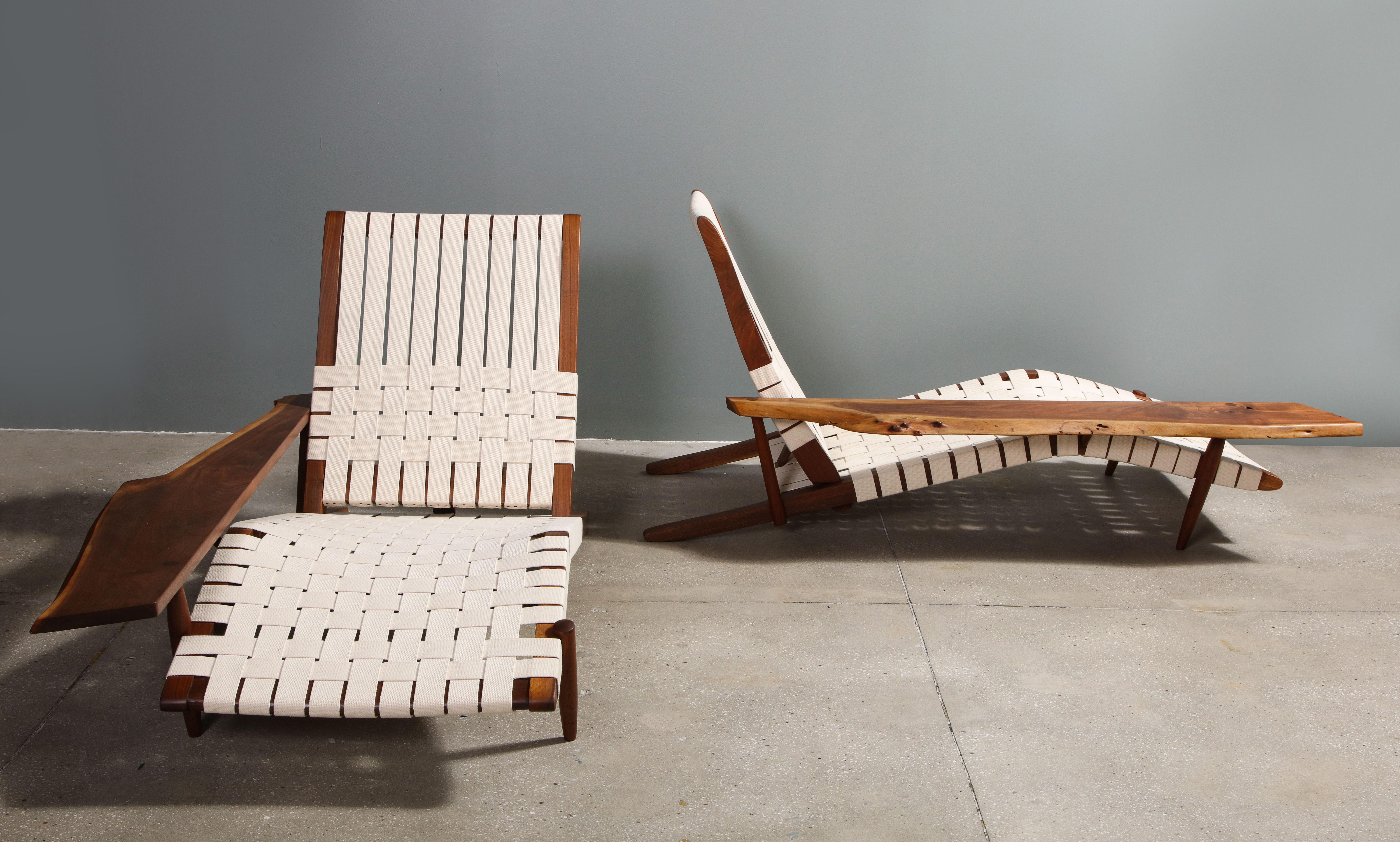 Long Chair with Single Free Form Arm, by George Nakashima, 1961 5