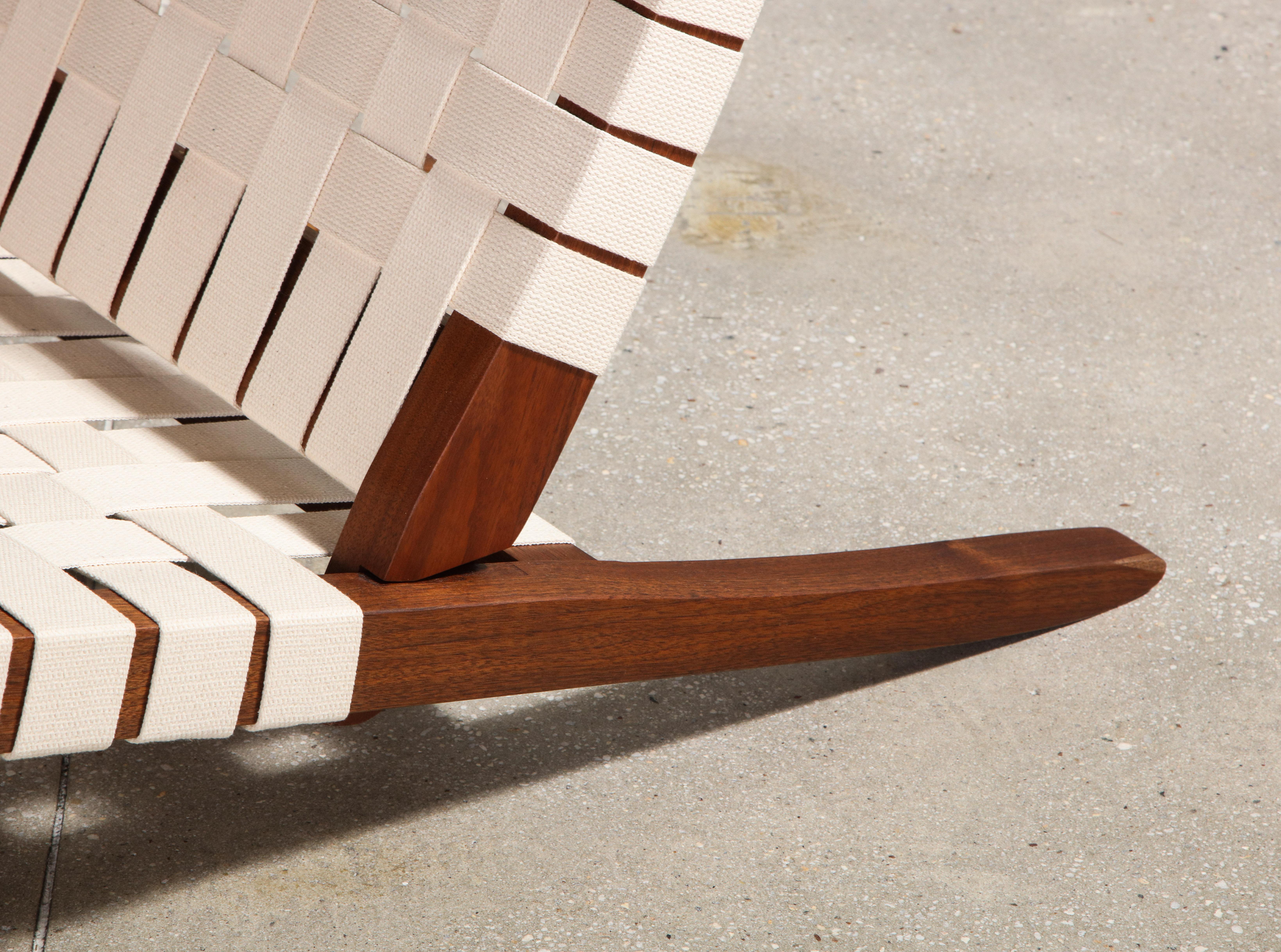 Long Chair with Single Free Form Arm, by George Nakashima, 1961 6
