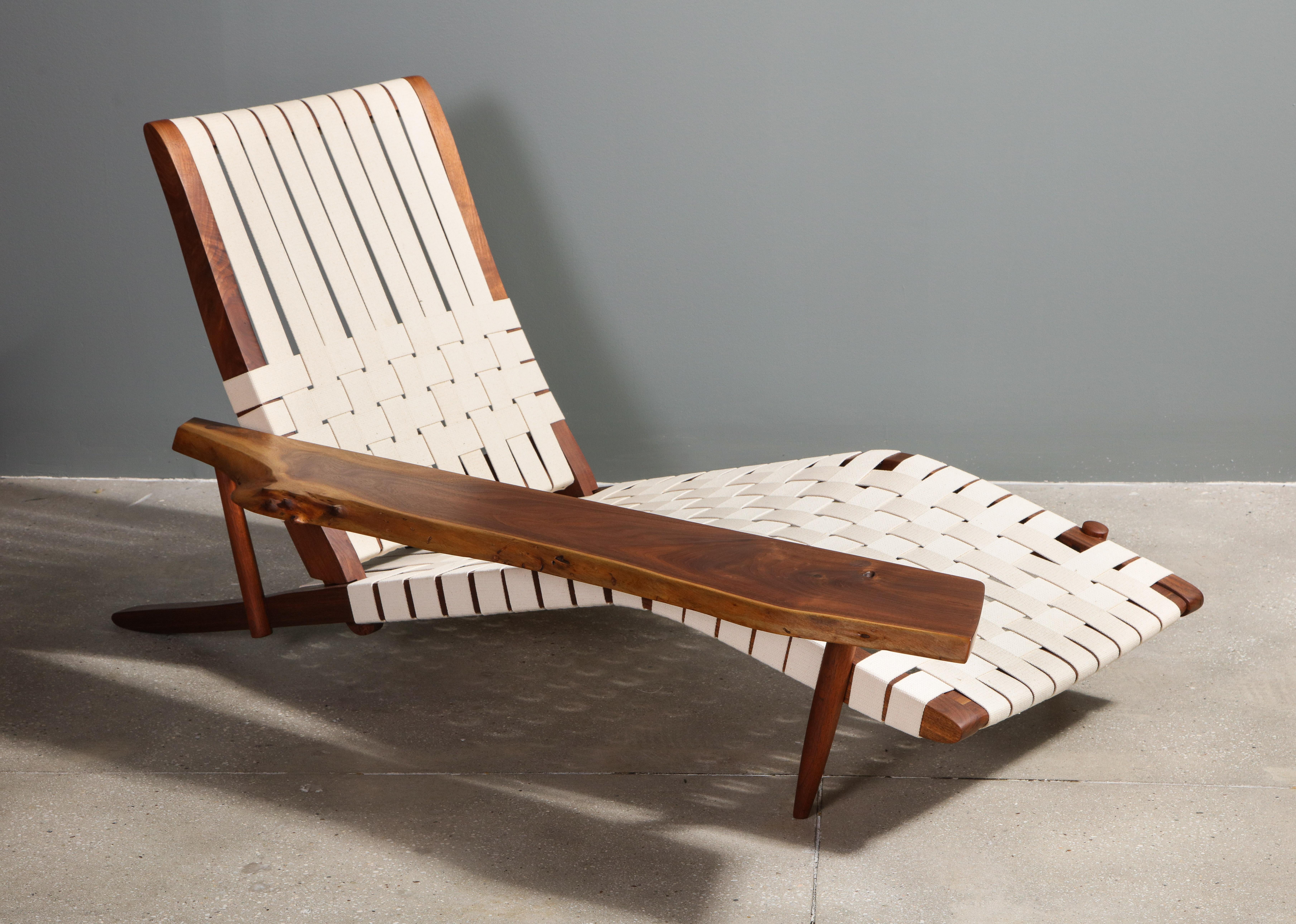 Long Chair with Single Free Form Arm, by George Nakashima, 1961 1
