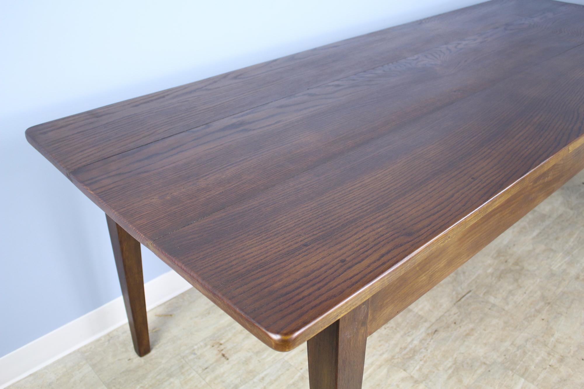 Long Chestnut Farm Table, Custom Made for Briggs House 1