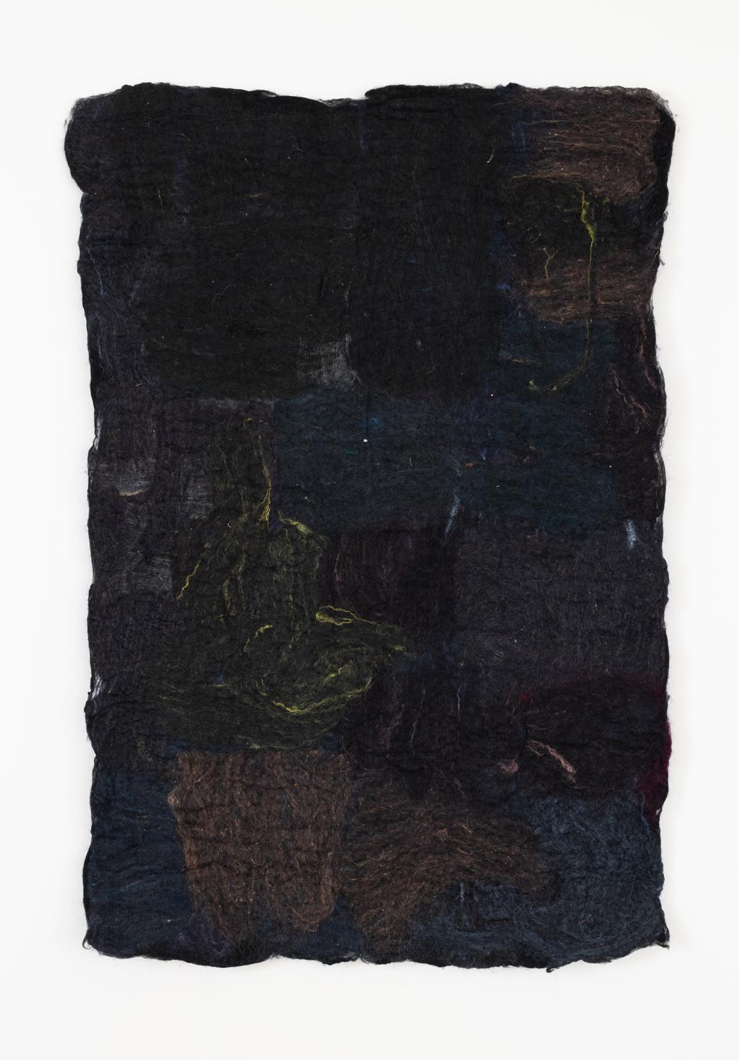 Long Chrichel House Burgundian Black Series no. 5 Tapestry by Claudy
Jongstra
Dimensions: W 105 x H 170 cm. 
Materials: Drenth Heath and Merino Wool, Mohair, Silk.

Claudy Jongstra is known worldwide for her monumental artworks and