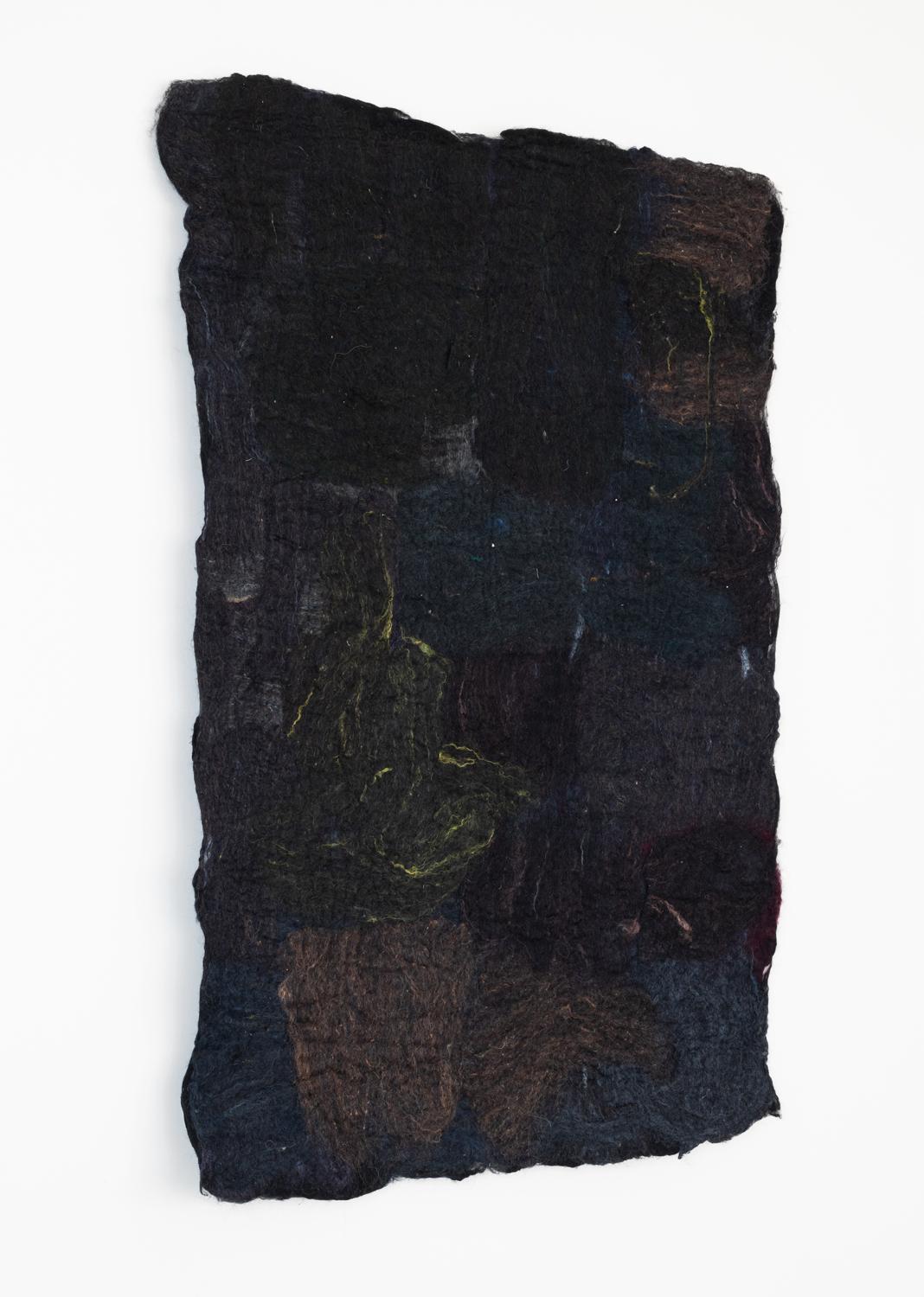 Post-Modern Long Chrichel House Burgundian Black Series No. 5 Tapestry by Claudy Jongstra For Sale