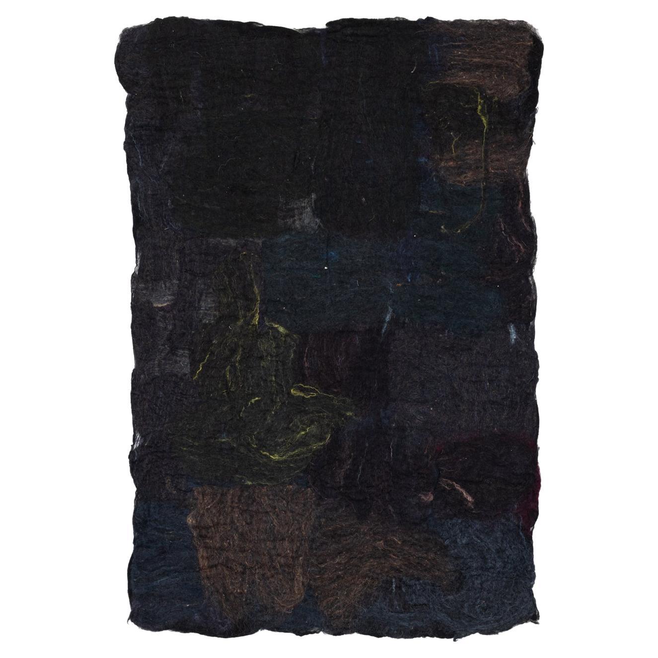 Long Chrichel House Burgundian Black Series no. 5 Tapestry by Claudy Jongstra