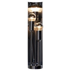 Long Chrome Space Age Wall Lamp With Reflector, Cosack Leuchten