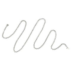 Long Classic  "Riviera" Diamond Necklace  Platinum