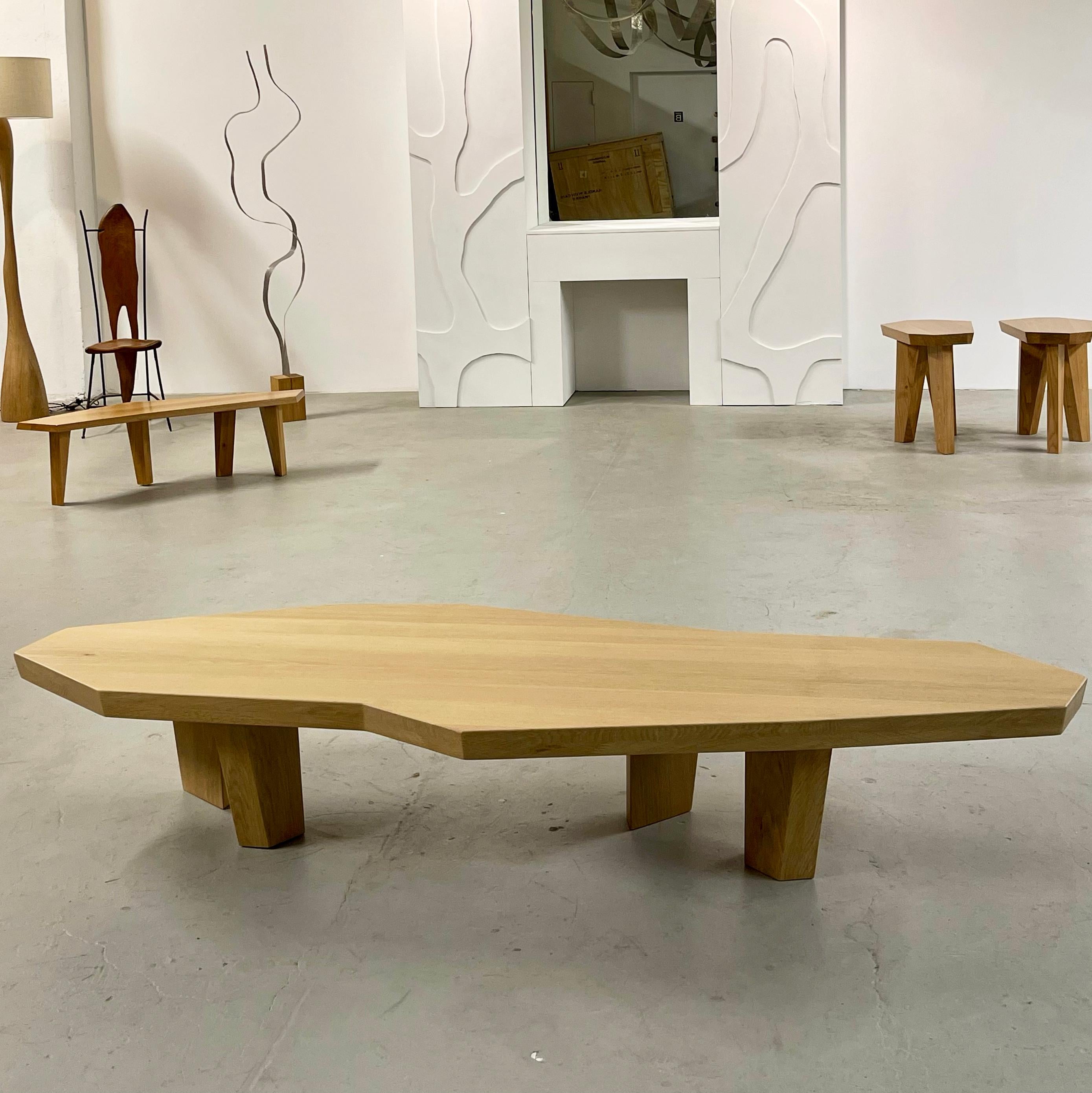 Long Coffee table in oak  