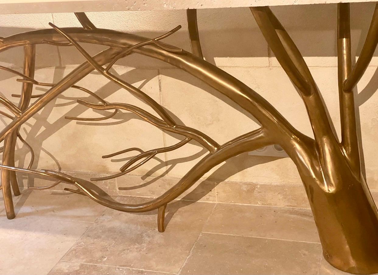 tree branch console table